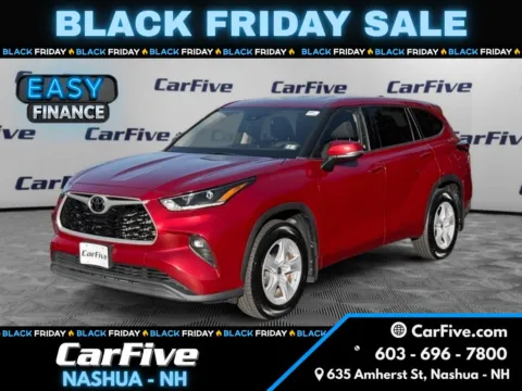 Red 2021 Toyota Highlander LE for sale in Nashua, NH