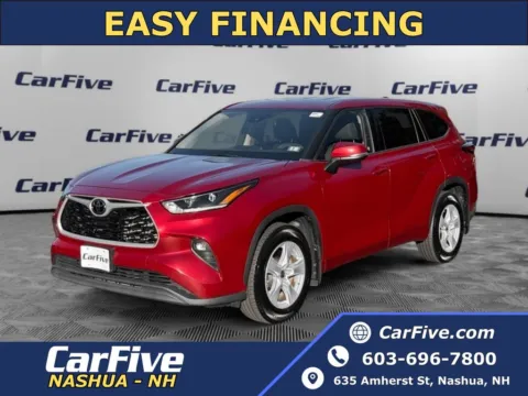 Red 2021 Toyota Highlander LE for sale in Nashua, NH