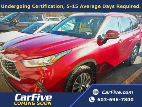 Red 2020 Toyota Highlander XLE for sale in Nashua, NH