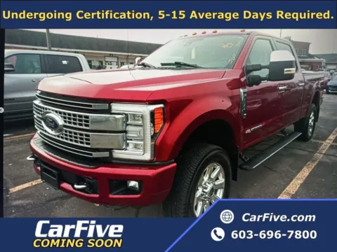Red 2017 Ford F-250SD Platinum for sale in Nashua, NH