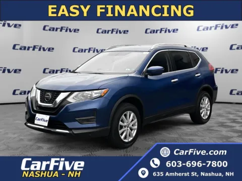 Blue 2018 Nissan Rogue SV for sale in Nashua, NH