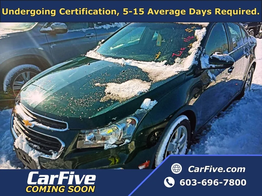 Green 2015 Chevrolet Cruze 1LT for sale in Nashua, NH