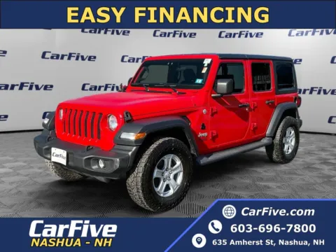 Red 2019 Jeep Wrangler Unlimited Sport S for sale in Nashua, NH