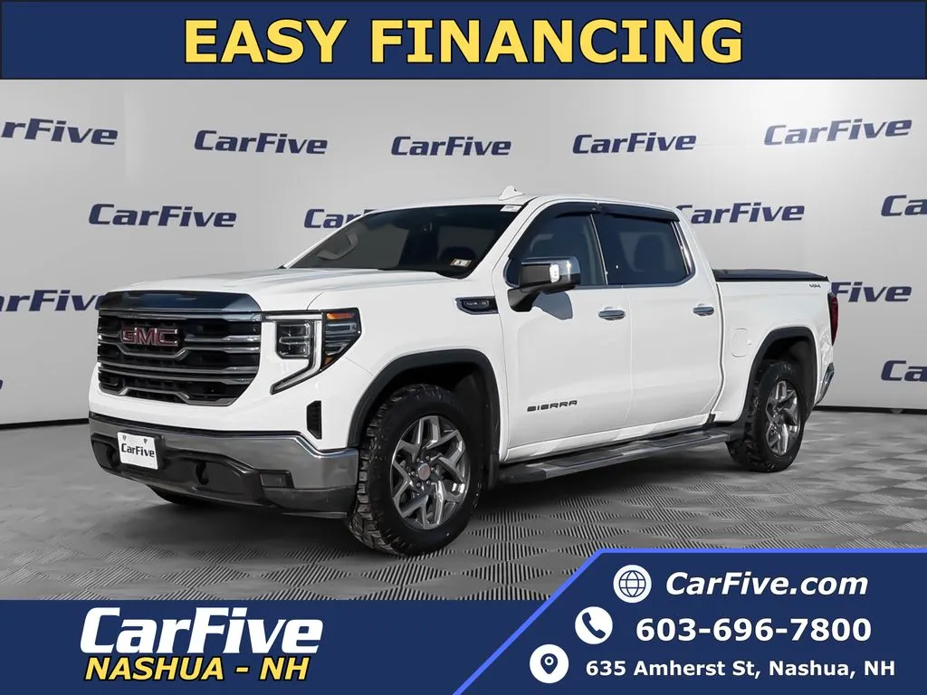White 2022 GMC Sierra 1500 SLT for sale in Nashua, NH