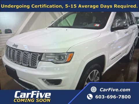White 2018 Jeep Grand Cherokee Overland for sale in Nashua, NH