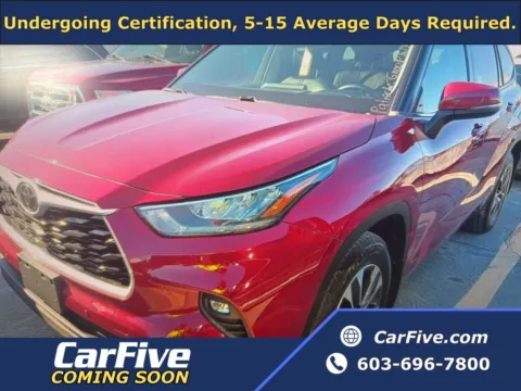 Red 2020 Toyota Highlander XLE for sale in Nashua, NH