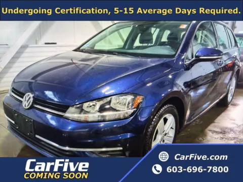 Blue 2018 Volkswagen Golf SportWagen SE for sale in Nashua, NH