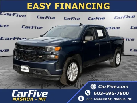 Blue 2021 Chevrolet Silverado 1500 Custom for sale in Nashua, NH
