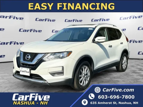 White 2017 Nissan Rogue SV for sale in Nashua, NH
