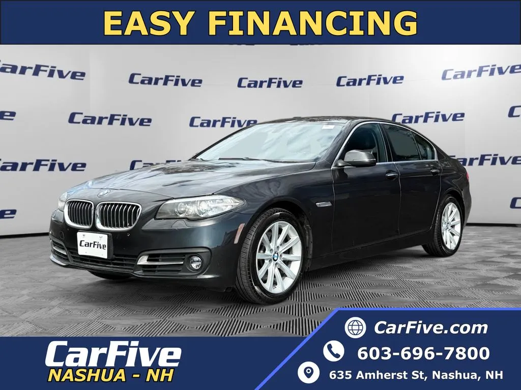 Gray 2015 BMW 5 Series 535i xDrive for sale in Nashua, NH