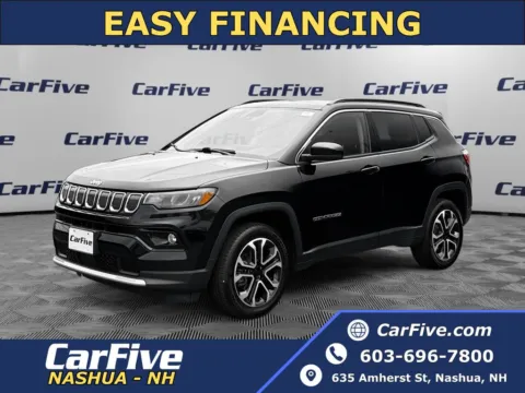 Black 2022 Jeep Compass Limited for sale in Nashua, NH