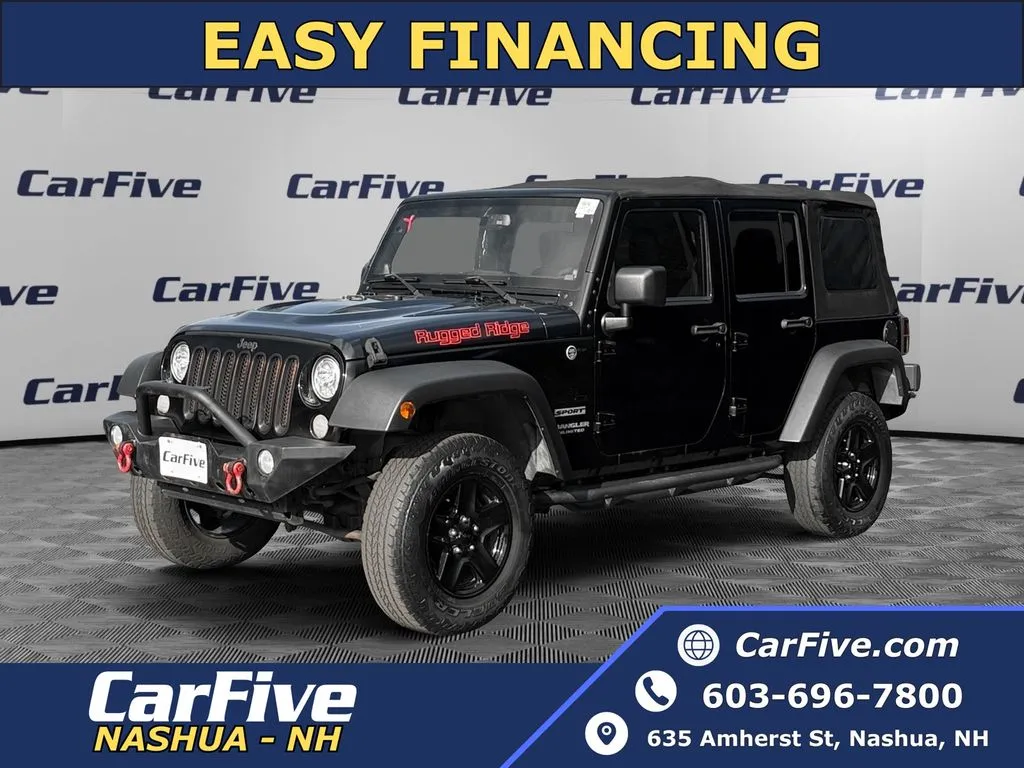 Black 2013 Jeep Wrangler Unlimited Sport for sale in Nashua, NH