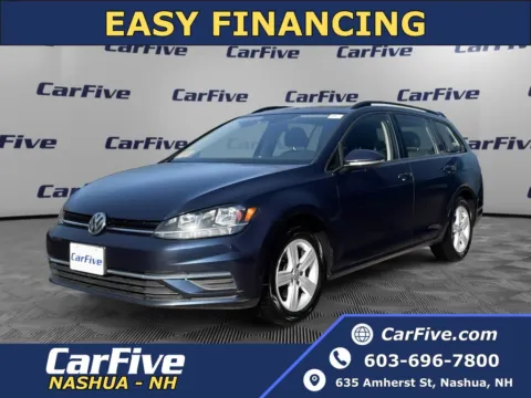 Blue 2018 Volkswagen Golf SportWagen SE for sale in Nashua, NH