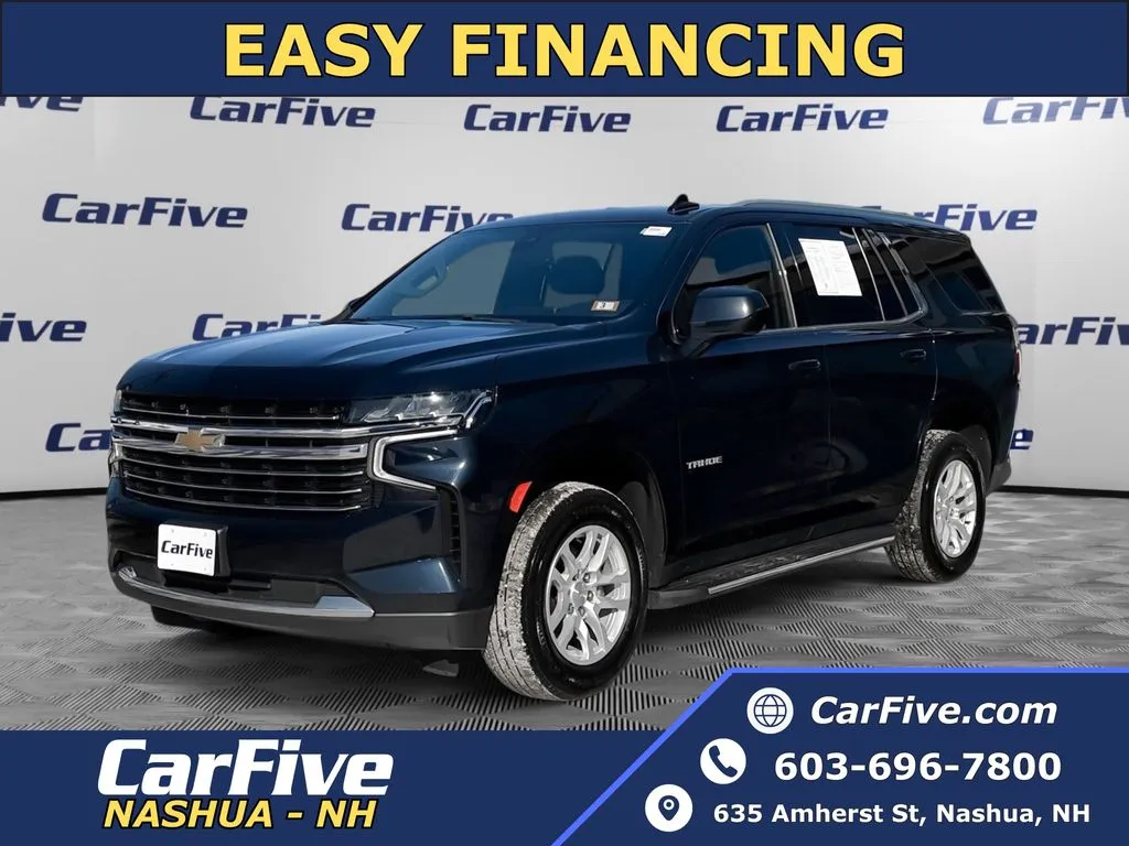 Blue 2021 Chevrolet Tahoe LT for sale in Nashua, NH