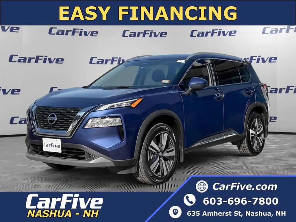 Blue 2021 Nissan Rogue SL for sale in Nashua, NH