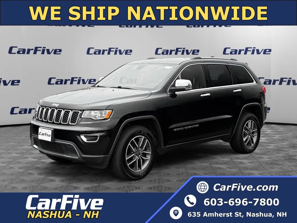 Black 2019 Jeep Grand Cherokee Limited for sale in Nashua, NH