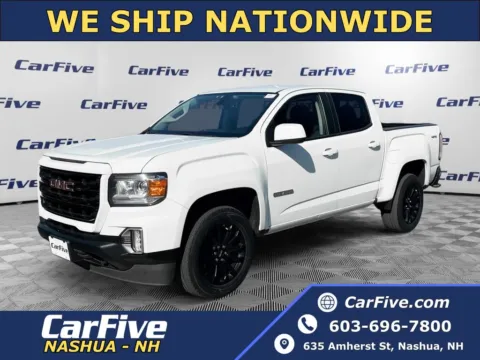 White 2022 GMC Canyon Elevation for sale in Nashua, NH