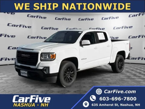 White 2022 GMC Canyon Elevation for sale in Nashua, NH