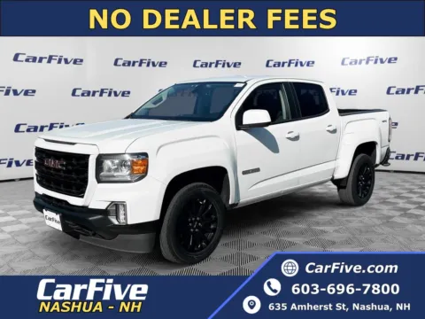 White 2022 GMC Canyon Elevation for sale in Nashua, NH