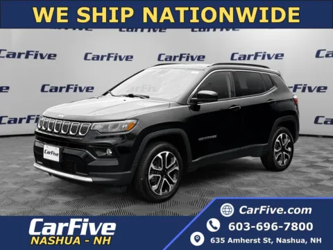 Black 2022 Jeep Compass Limited for sale in Nashua, NH