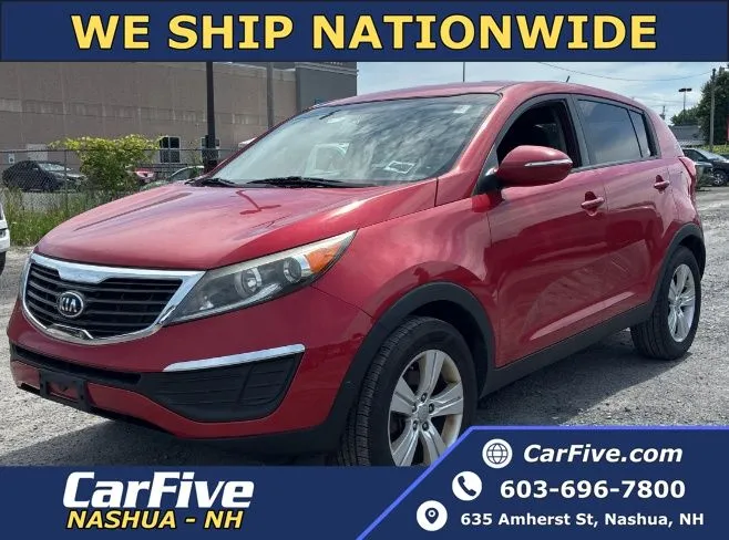 Red 2013 Kia Sportage LX for sale in Nashua, NH