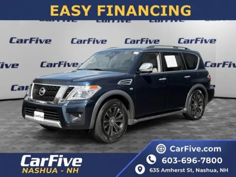 Blue 2017 Nissan Armada Platinum for sale in Nashua, NH
