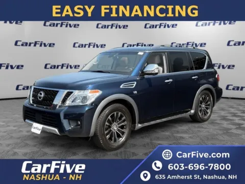 Blue 2017 Nissan Armada Platinum for sale in Nashua, NH