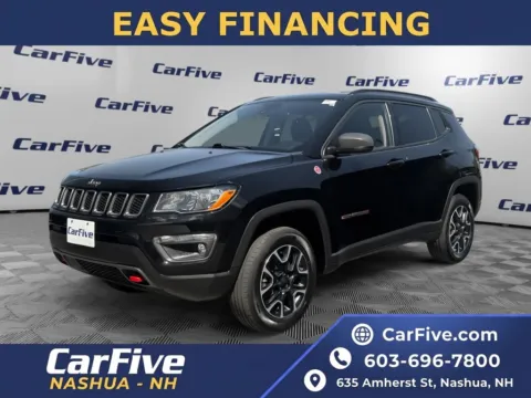 Black 2021 Jeep Compass Trailhawk for sale in Nashua, NH
