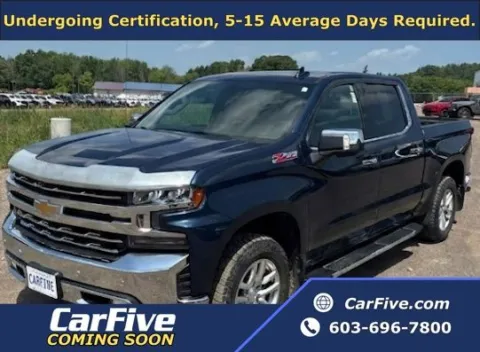 Blue 2019 Chevrolet Silverado 1500 LTZ for sale in Nashua, NH
