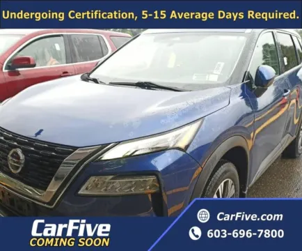 Blue 2021 Nissan Rogue SV for sale in Nashua, NH