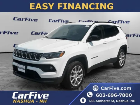 White 2022 Jeep Compass Latitude Lux for sale in Nashua, NH