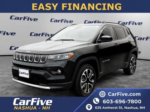 Black 2022 Jeep Compass Limited for sale in Nashua, NH