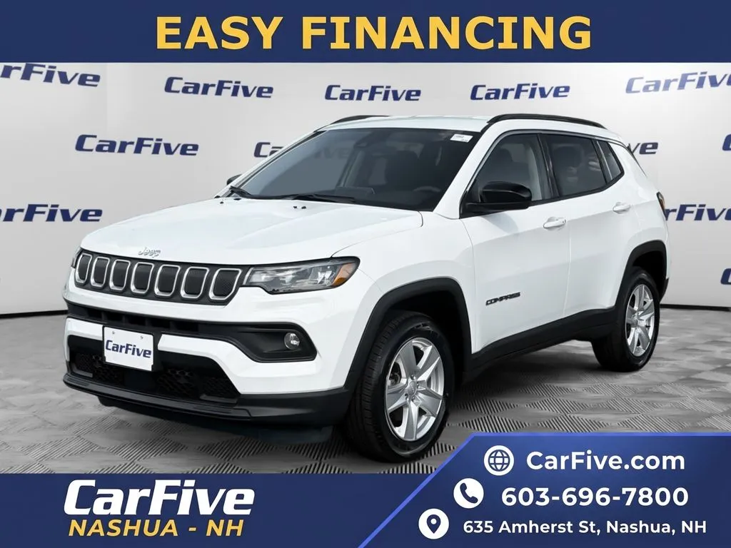 White 2022 Jeep Compass Latitude for sale in Nashua, NH