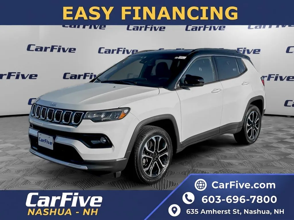 White 2023 Jeep Compass Limited for sale in Nashua, NH