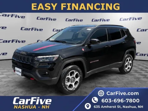 Black 2022 Jeep Compass Trailhawk for sale in Nashua, NH