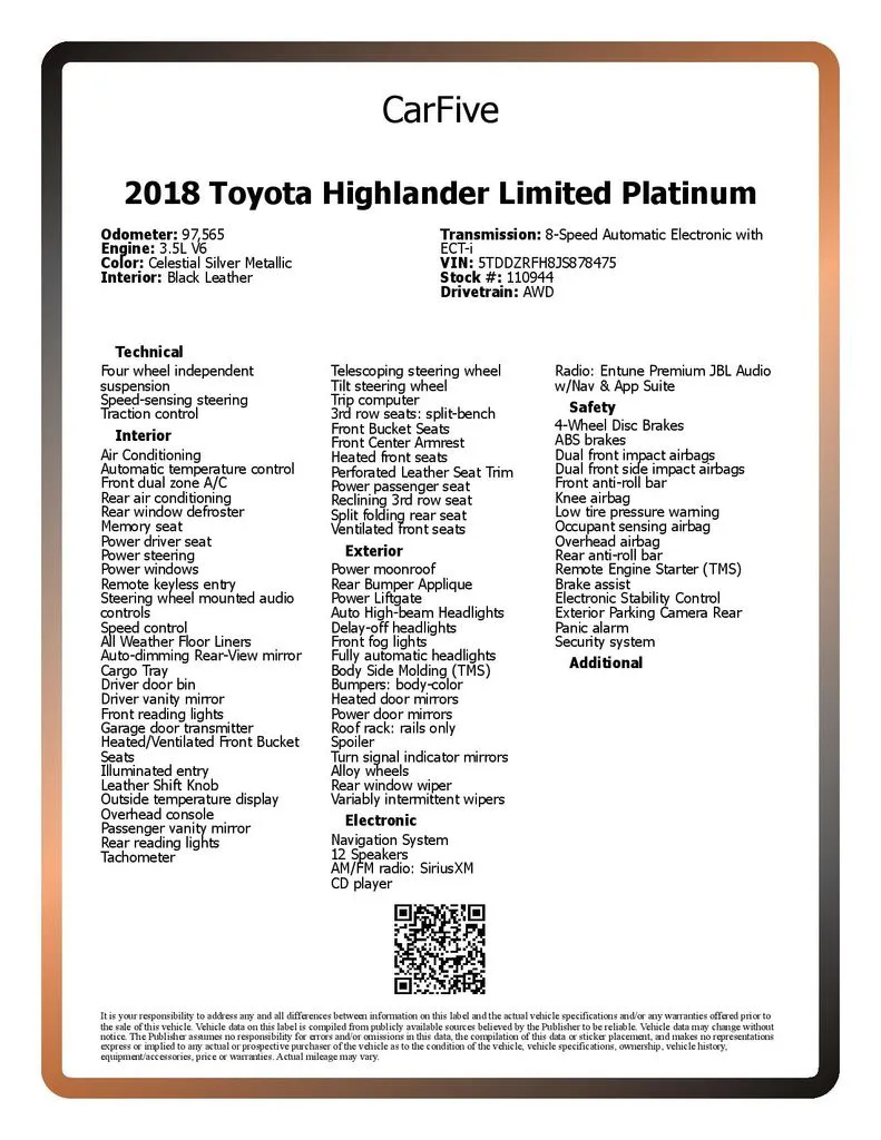 2018 Toyota Highlander Limited Platinum - Photo 30
