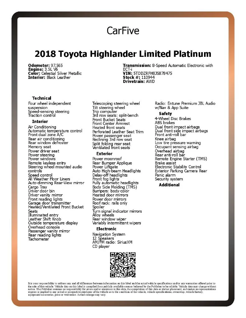 2018 Toyota Highlander Limited Platinum - Photo 30