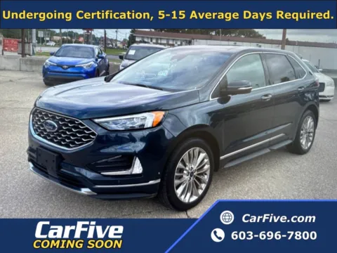 Blue 2022 Ford Edge Titanium for sale in Nashua, NH