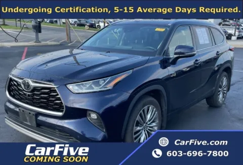Blue 2020 Toyota Highlander Platinum for sale in Nashua, NH