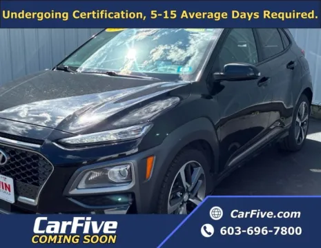 Black 2021 Hyundai Kona Ultimate for sale in Nashua, NH