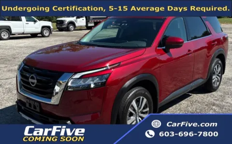 Red 2024 Nissan Pathfinder SL for sale in Nashua, NH