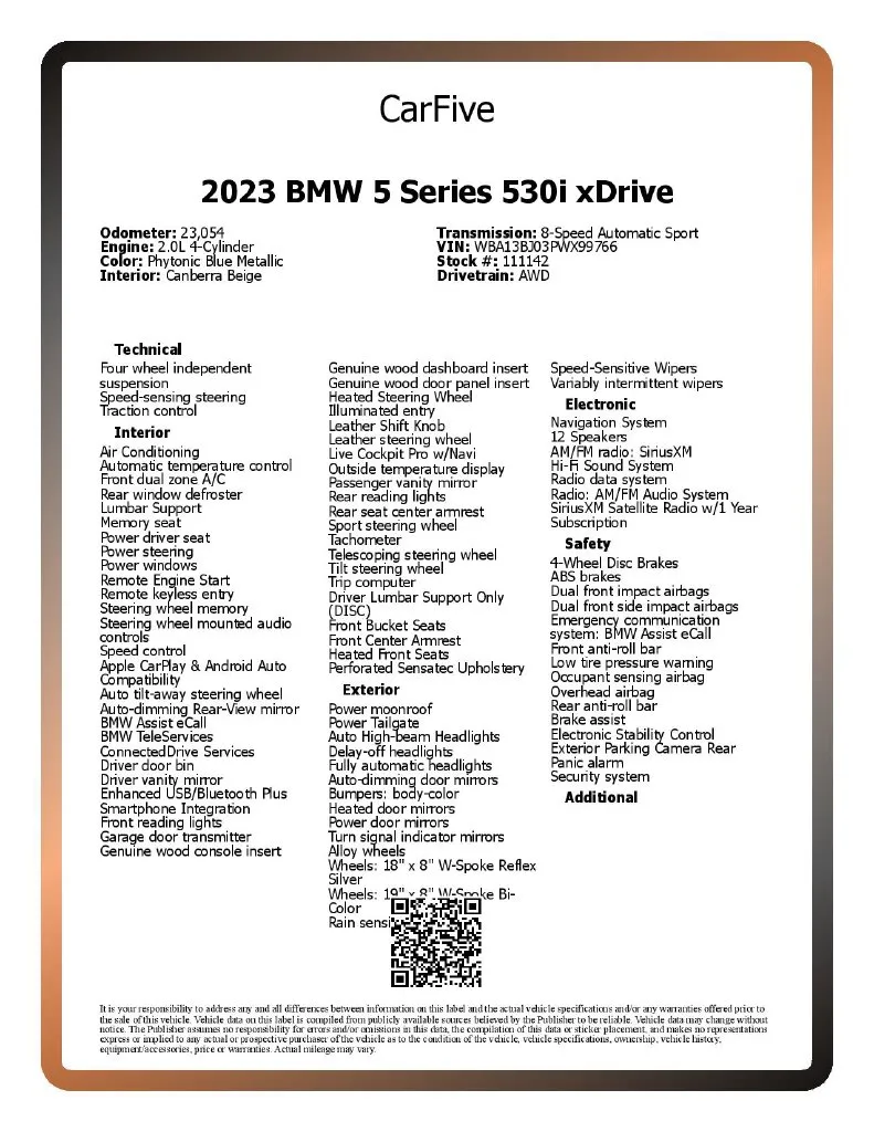 2023 BMW 5 Series 530i - Photo 30