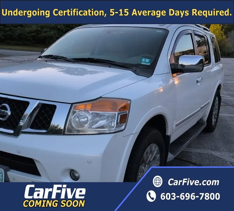 White 2015 Nissan Armada Platinum for sale in Nashua, NH