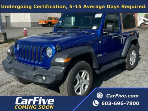 Blue 2020 Jeep Wrangler Sport S for sale in Nashua, NH