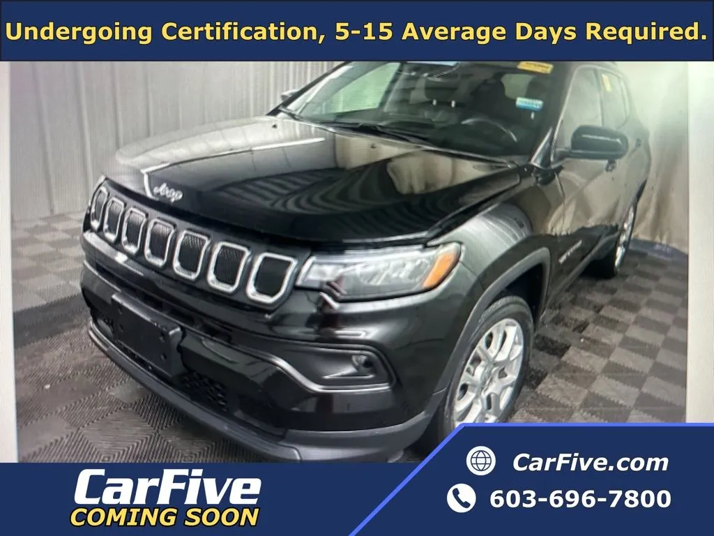 Black 2022 Jeep Compass Latitude Lux for sale in Nashua, NH