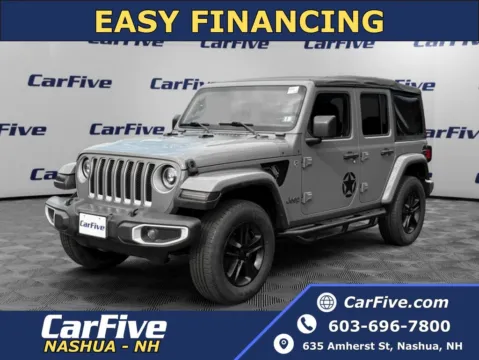 Gray 2018 Jeep Wrangler Unlimited Sahara for sale in Nashua, NH