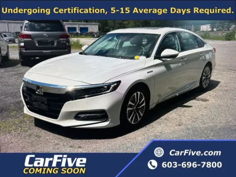 White 2019 Honda Accord Hybrid Touring for sale in Nashua, NH