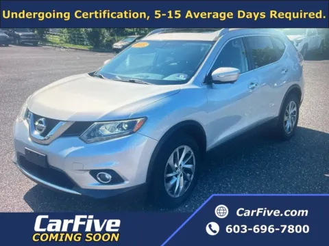 Silver 2015 Nissan Rogue SL for sale in Nashua, NH