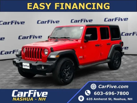 Red 2018 Jeep Wrangler Unlimited Sport for sale in Nashua, NH