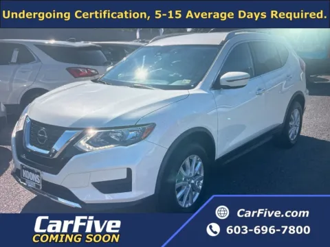White 2019 Nissan Rogue SV for sale in Nashua, NH